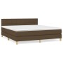 Boxspringbett mit dunkelbrauner Stoffmatratze 160x200 cm von , Betten und Lattenroste - Ref: Foro24-3140628, Preis: 478,31 €,...