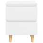 Nightstands 2 pcs glossy white wood legs 40x35x50 cm by vidaXL, Nightstands - Ref: Foro24-805864, Price: 82,07 €, Discount: %