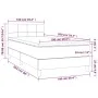 Box spring bed with dark green velvet mattress 100x200 cm by , Beds and slatted bases - Ref: Foro24-3141290, Price: 328,66 €,...