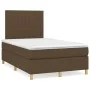 Cama box spring con colchón tela marrón oscuro 120x200 cm de , Camas y somieres - Ref: Foro24-3142484, Precio: 381,92 €, Desc...
