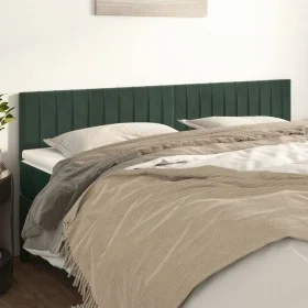 Kopfteile 2 Einheiten aus dunkelgrünem Samt 80x5x78/88 cm von , Kopf- und Fußteile - Ref: Foro24-346267, Preis: 64,28 €, Raba...