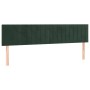 Kopfteile 2 Einheiten aus dunkelgrünem Samt 80x5x78/88 cm von , Kopf- und Fußteile - Ref: Foro24-346267, Preis: 66,55 €, Raba...