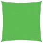 Toldo de vela HDPE verde claro 160 g/m² 3,6x3,6 m