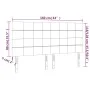 Headboard with LED lights dark brown fabric 160x5x118/128 cm by , Headboards and footboards - Ref: Foro24-3122433, Price: 121...