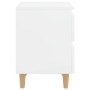 Nightstands 2 pcs glossy white wood legs 40x35x50 cm by vidaXL, Nightstands - Ref: Foro24-805864, Price: 82,07 €, Discount: %