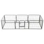 Hundegehege 8 Stahlplatten 60x80 cm schwarz von vidaXL, Hundehütten und Zäune - Ref: Foro24-170572, Preis: 139,17 €, Rabatt: %