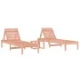Loungers with table 2 pcs solid Douglas wood by , Loungers - Ref: Foro24-3157684, Price: 218,86 €, Discount: %