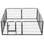 Hundegehege 8 Stahlplatten 60x80 cm schwarz von vidaXL, Hundehütten und Zäune - Ref: Foro24-170572, Preis: 139,17 €, Rabatt: %