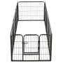 Hundegehege 8 Stahlplatten 60x80 cm schwarz von vidaXL, Hundehütten und Zäune - Ref: Foro24-170572, Preis: 147,55 €, Rabatt: %