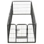 Hundegehege 8 Stahlplatten 60x80 cm schwarz von vidaXL, Hundehütten und Zäune - Ref: Foro24-170572, Preis: 139,17 €, Rabatt: %