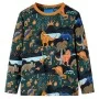 Dunkelgrüner Langarm-Kinderpyjama 104 von , Kinderpyjamas - Ref: Foro24-13365, Preis: 18,86 €, Rabatt: %