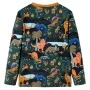 Dunkelgrüner Langarm-Kinderpyjama 104 von , Kinderpyjamas - Ref: Foro24-13365, Preis: 18,86 €, Rabatt: %