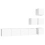 Mueble de pared para TV madera contrachapada blanco en Muebles TV | Comprar online en Foro24