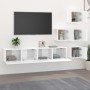 Mueble de pared para TV madera contrachapada blanco en Muebles TV | Comprar online en Foro24