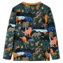 Pijama infantil de manga larga verde oscuro 128 de , Pijamas de niños - Ref: Foro24-13367, Precio: 14,11 €, Descuento: %