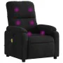 Schwarzer Massagesessel aus Mikrofaserstoff von , Sessel - Ref: Foro24-373459, Preis: 216,17 €, Rabatt: %