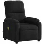 Sillón reclinable de masaje tela de microfibra negro de , Sillones - Ref: Foro24-373459, Precio: 218,55 €, Descuento: %