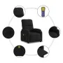 Schwarzer Massagesessel aus Mikrofaserstoff von , Sessel - Ref: Foro24-373459, Preis: 216,17 €, Rabatt: %