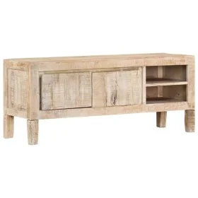 Solid mango wood TV cabinet 110x35x46 cm by , TV Furniture - Ref: Foro24-328365, Price: 124,04 €, Discount: %