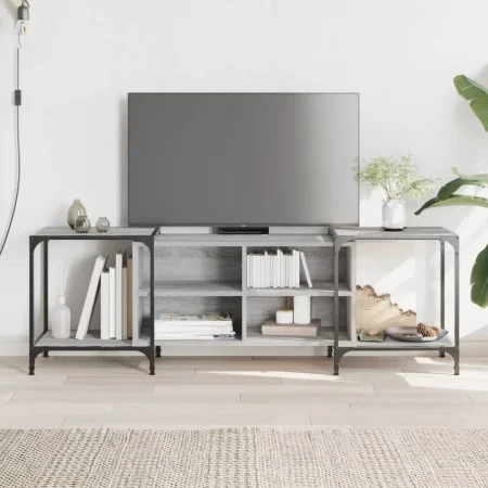 Sonoma grauer TV-Schrank aus Holzwerkstoff, 153 x 37 x 50 cm von , TV-Möbel - Ref: Foro24-837605, Preis: 73,93 €, Rabatt: %