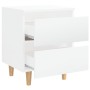 Nachttische 2 Stück glänzend weiße Holzbeine 40x35x50 cm von vidaXL, Nachttische - Ref: Foro24-805864, Preis: 82,07 €, Rabatt: %