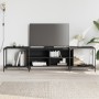Schwarzer TV-Schrank aus Holzwerkstoff, 203 x 37 x 50 cm von , TV-Möbel - Ref: Foro24-837607, Preis: 84,65 €, Rabatt: %