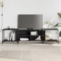 Schwarzer TV-Schrank aus Holzwerkstoff, 203 x 37 x 50 cm von , TV-Möbel - Ref: Foro24-837607, Preis: 83,62 €, Rabatt: %