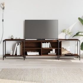 TV-Schrank aus braunem Eichenholzwerkstoff, 203 x 37 x 50 cm von , TV-Möbel - Ref: Foro24-837611, Preis: 84,83 €, Rabatt: %