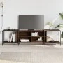 Oak brown engineered wood TV cabinet 203x37x50 cm by , TV Furniture - Ref: Foro24-837611, Price: 84,10 €, Discount: %