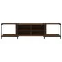 Oak brown engineered wood TV cabinet 203x37x50 cm by , TV Furniture - Ref: Foro24-837611, Price: 84,10 €, Discount: %