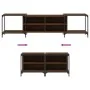 Oak brown engineered wood TV cabinet 203x37x50 cm by , TV Furniture - Ref: Foro24-837611, Price: 84,10 €, Discount: %