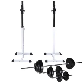 Weight rack with dumbbells and dumbbells 30.5 kg by vidaXL, Weight lifting machines - Ref: Foro24-275353, Price: 189,53 €, Di...