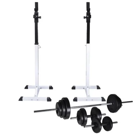 Weight rack with dumbbells and dumbbells 30.5 kg by vidaXL, Weight lifting machines - Ref: Foro24-275353, Price: 189,53 €, Di...