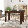 Smoked oak engineered wood dining table 120x60x76 cm by , Kitchen and dining tables - Ref: Foro24-838189, Price: 72,39 €, Dis...