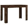 Smoked oak engineered wood dining table 120x60x76 cm by , Kitchen and dining tables - Ref: Foro24-838189, Price: 72,39 €, Dis...