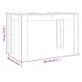 Esstisch aus geräuchertem Eichenholzwerkstoff, 120 x 60 x 76 cm von , Küchen- und Esstische - Ref: Foro24-838189, Preis: 72,3...