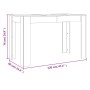 Esstisch aus geräuchertem Eichenholzwerkstoff, 120 x 60 x 76 cm von , Küchen- und Esstische - Ref: Foro24-838189, Preis: 73,6...