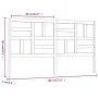 Bettkopfteil aus massivem Kiefernholz, 186 x 4 x 104 cm von , Kopf- und Fußteile - Ref: Foro24-818205, Preis: 62,99 €, Rabatt: %