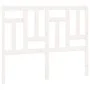 Solid white pine wood bed headboard 155.5x4x100 cm by , Headboards and footboards - Ref: Foro24-818976, Price: 60,38 €, Disco...