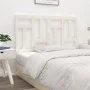 Solid white pine wood bed headboard 155.5x4x100 cm by , Headboards and footboards - Ref: Foro24-818976, Price: 60,38 €, Disco...