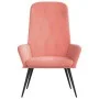 Pink velvet relaxation armchair by , Armchairs - Ref: Foro24-341198, Price: 118,96 €, Discount: %