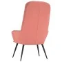 Pink velvet relaxation armchair by , Armchairs - Ref: Foro24-341198, Price: 118,96 €, Discount: %