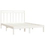 White solid wood bed frame King Size 150x200 cm by , Beds and slatted bases - Ref: Foro24-3105256, Price: 146,64 €, Discount: %