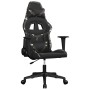 Silla gaming cuero sintético negro y camuflaje en Sillas gaming | Comprar online en Foro24