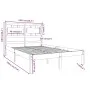 Doppelbettgestell aus Massivholz 135x190 cm von , Betten und Lattenroste - Ref: Foro24-3105640, Preis: 136,79 €, Rabatt: %