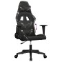 Silla gaming cuero sintético negro y camuflaje en Sillas gaming | Comprar online en Foro24