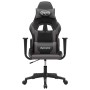 Silla gaming cuero sintético negro y gris en Sillas gaming | Comprar online en Foro24