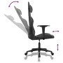 Silla gaming cuero sintético negro y gris en Sillas gaming | Comprar online en Foro24