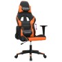 Silla gaming cuero sintético negro y naranja en Sillas gaming | Comprar online en Foro24