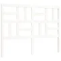 Double bed frame with white solid wood headboard by , Beds and slatted bases - Ref: Foro24-3193052, Price: 160,18 €, Discount: %